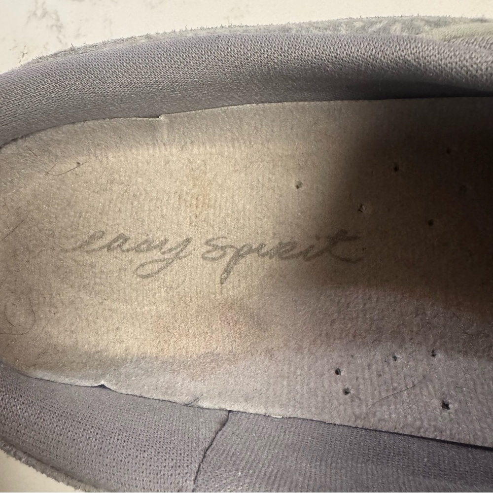 Easy Spirit TravelTime Slip On Walking Shoes Gray Floral Comfort Size 9.5 - Picture 5 of 6